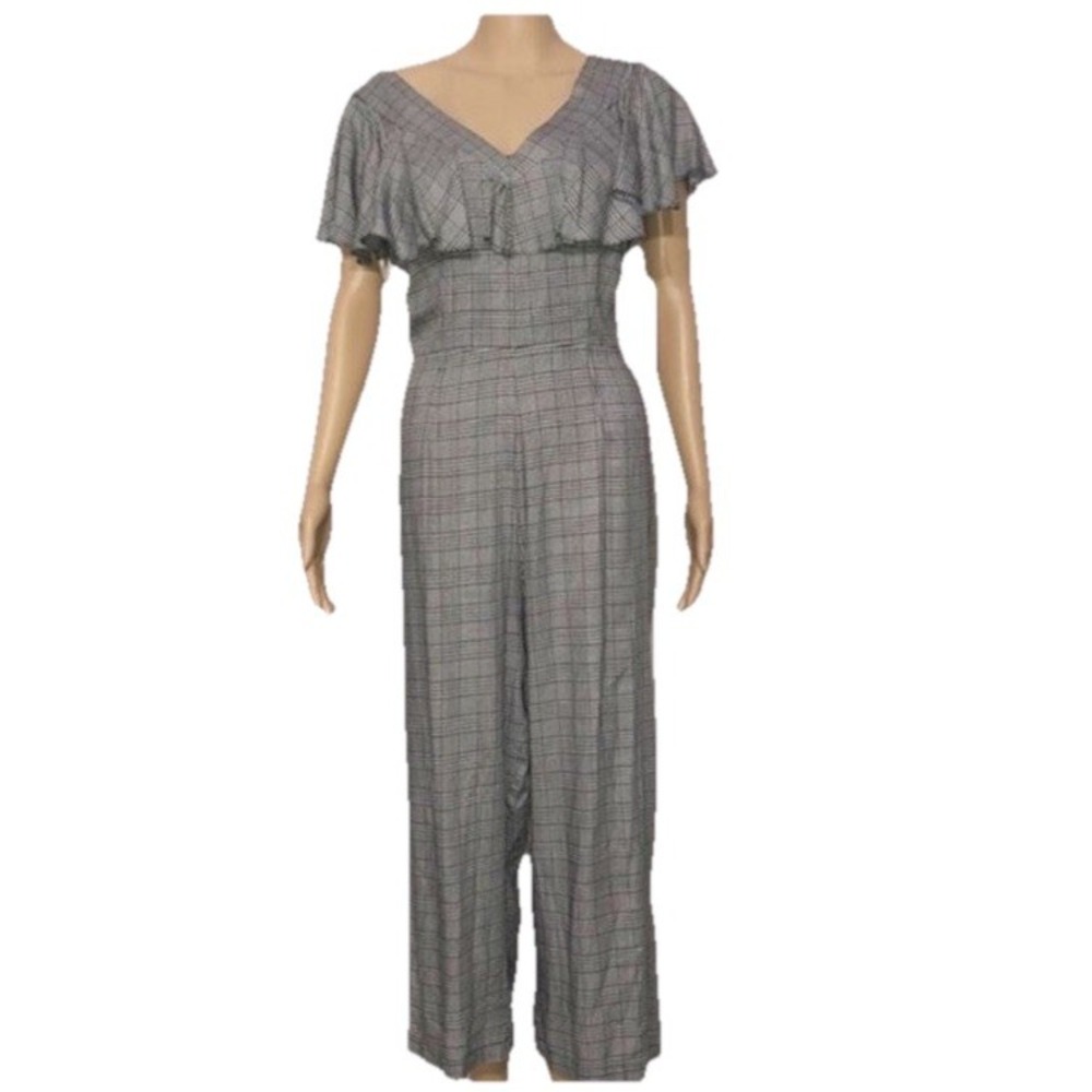 NWT Laundry By Shelli Segal White Black Jumpsuit One-Piece - Size 14‎